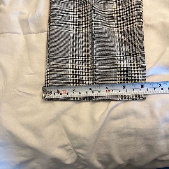 Reiss Plaid Trousers, Ankle length Size 4, office corporate chic, Grey & Black - Picture 14 of 15